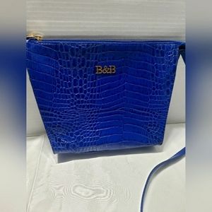 Boots n Bags genuine leather crossbody bag. BRILLIANT BLUE color